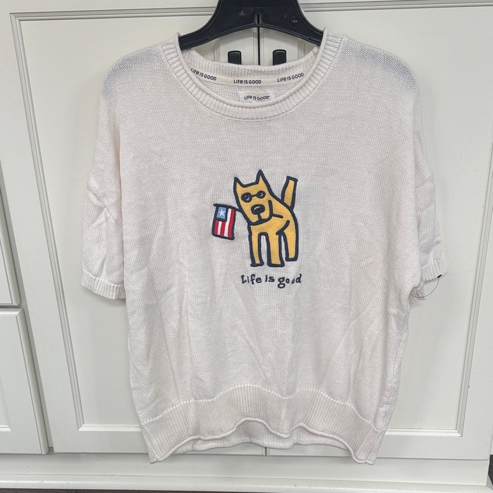 Life is Good knit top XL